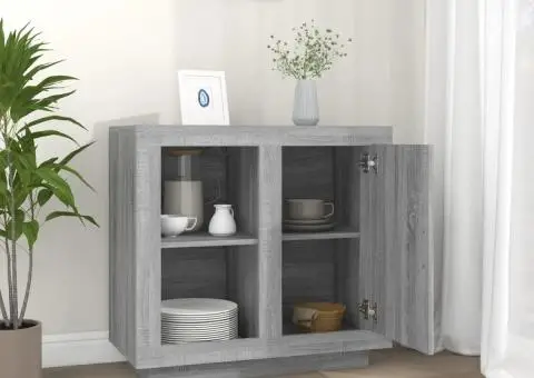 Dulap, sonoma gri, 80x40x75 cm - 3/5