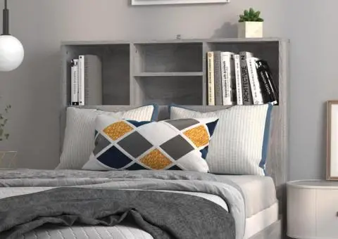 Dulap tăblie, gri sonoma, 100x19x103,5 cm - 1/5