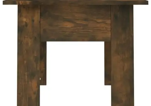 Măsuță de cafea, stejar fumuriu, 55x55x42 cm, lemn prelucrat - 5/5