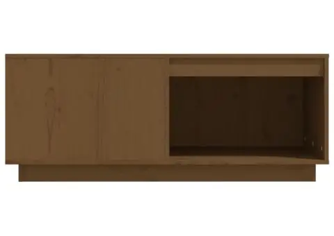 Măsuță de cafea, maro miere, 100x101x40,5 cm, lemn masiv de pin - 5/5