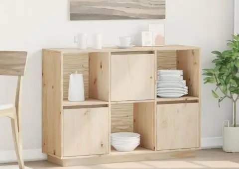 Servantă, 110,5x35x80 cm, lemn masiv de pin - 1/5