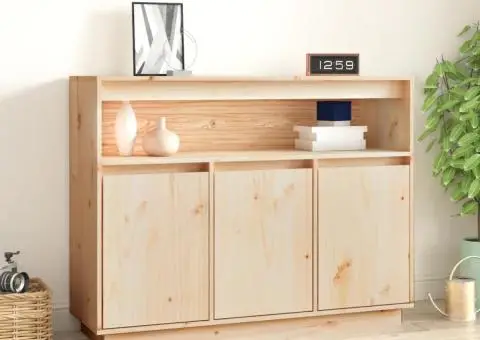 Servantă, 104,5x34x80 cm, lemn masiv de pin - 1/5