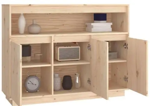 Servantă, 104,5x34x80 cm, lemn masiv de pin - 5/5