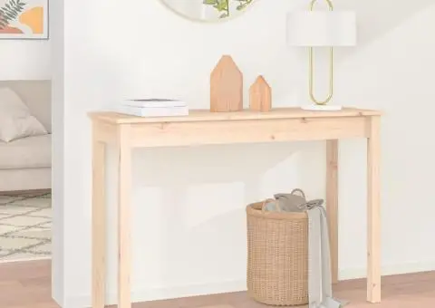 Masă consolă, 110x40x75 cm, lemn masiv de pin - 1/5