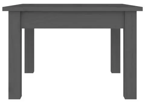 Măsuță de cafea, gri, 45x45x30 cm, lemn masiv de pin - 5/5