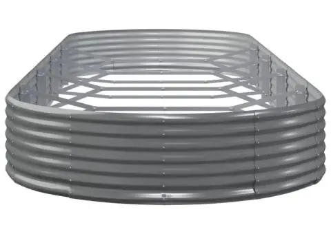 Strat înălțat grădină 450x140x36 cm oțel vopsit electrostatic - 4/5