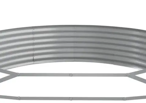 Strat înălțat grădină 450x140x36 cm oțel vopsit electrostatic - 5/5