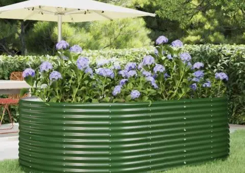 Strat înălțat grădină verde, oțel vopsit electrostatic - 1/5