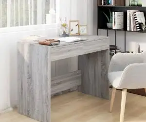 vidaXL Birou, gri sonoma, 101 x 50 x 76,5 cm, PAL