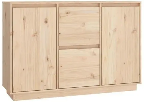 Servantă, 111x34x75 cm, lemn masiv de pin - 2/5