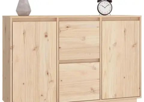 Servantă, 111x34x75 cm, lemn masiv de pin - 4/5