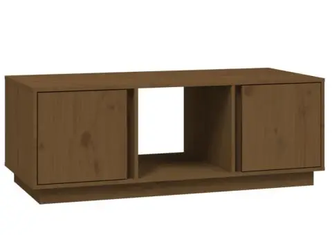 Măsuță de cafea, maro miere, 110x50x40 cm, lemn masiv de pin - 2/5