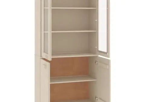 Dulap înalt „HAMAR”, maro miere, lemn masiv de pin - 5/5