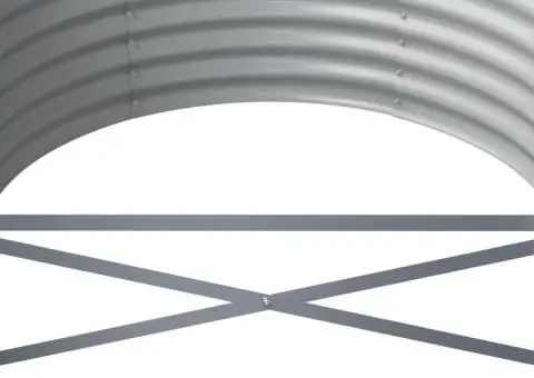 Strat înălțat grădină gri 620x80x36cm oțel vopsit electrostatic - 5/5