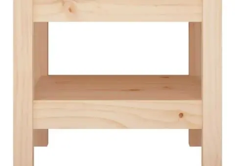 Măsuță de cafea, 45x45x40 cm, lemn masiv de pin - 3/5