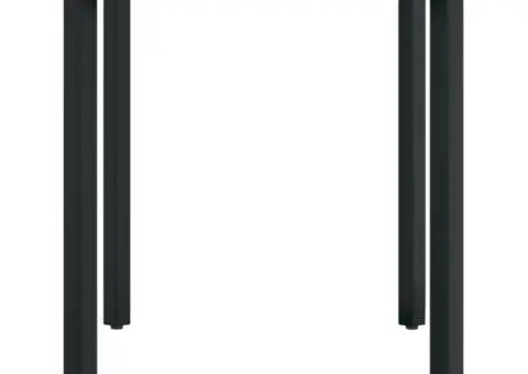 Set mobilier de grădină, 5 piese, gri și negru - 5/5