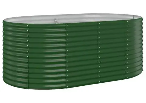 Strat înălțat grădină 175x100x68 cm oțel vopsit electrostatic - 2/5