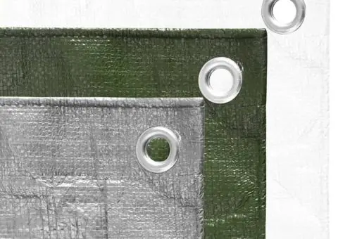 Prelată 180 g/m², alb, 2x3 m, HDPE - 5/5