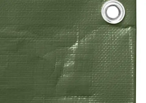 Prelată 260 g/m², verde, 3x6 m, HDPE - 4/5