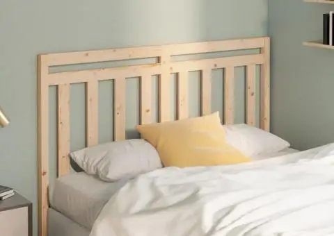 Tăblie de pat, 156x4x100 cm, lemn masiv de pin - 3/5