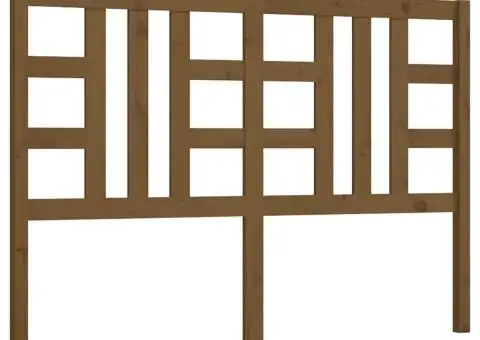 Tăblie de pat, maro miere, 166x4x100 cm, lemn masiv de pin - 2/5