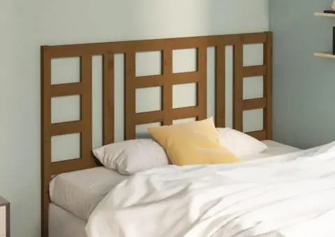 Tăblie de pat, maro miere, 166x4x100 cm, lemn masiv de pin - 3/5