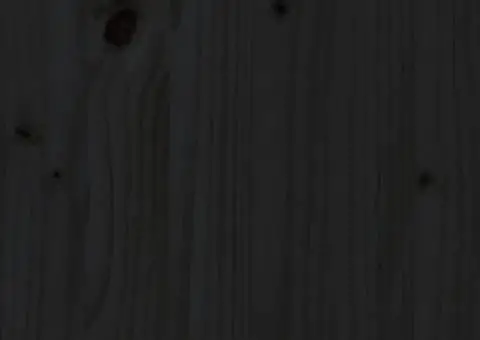 Tăblie de pat, negru, 186x4x100 cm, lemn masiv de pin - 5/5