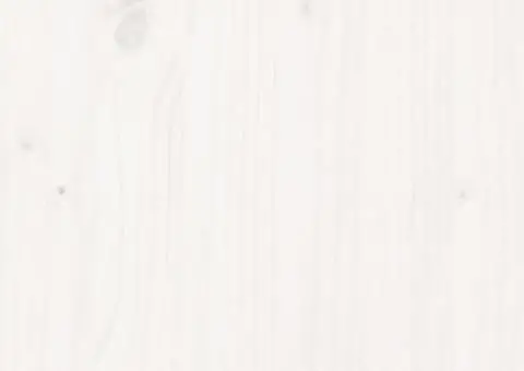 Tăblie de pat, alb, 126x4x100 cm, lemn masiv de pin - 5/5
