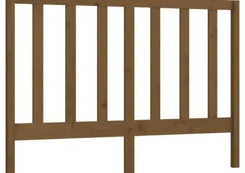 Tăblie de pat, maro miere, 166x4x100 cm, lemn masiv de pin - 2/5