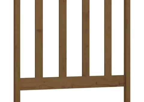 Tăblie de pat, maro miere, 96x4x100 cm, lemn masiv de pin - 2/5