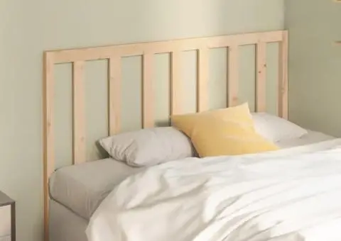 Tăblie de pat, 146x4x100 cm, lemn masiv de pin - 3/5