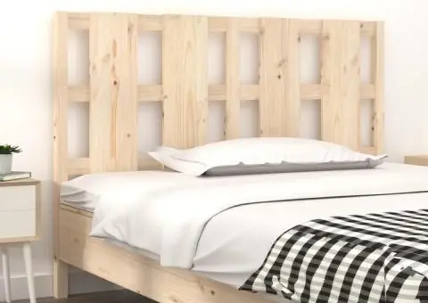 Tăblie de pat, 125,5x4x100 cm, lemn masiv de pin - 1/5