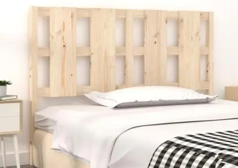 Tăblie de pat, 125,5x4x100 cm, lemn masiv de pin - 3/5