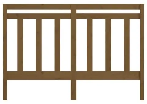 Tăblie de pat, maro miere, 141x4x100 cm, lemn masiv de pin - 4/5