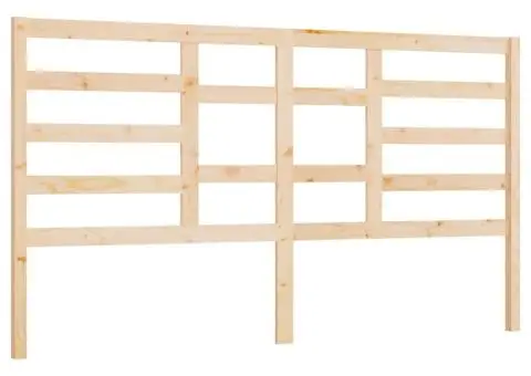 Tăblie de pat, 186x4x104 cm, lemn masiv de pin - 2/5