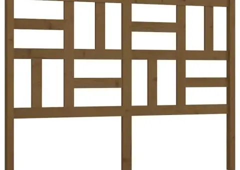 Tăblie de pat, maro miere, 141x4x104 cm, lemn masiv de pin - 2/5