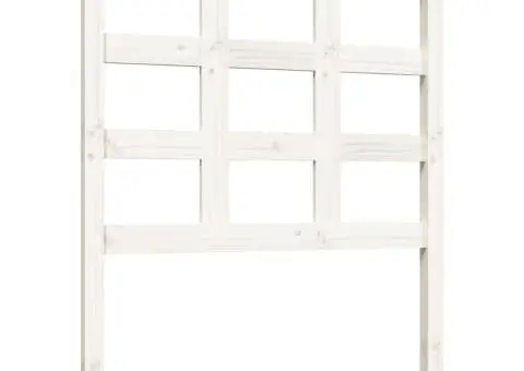 Tăblie de pat, alb, 80,5x4x100 cm, lemn masiv de pin - 2/5