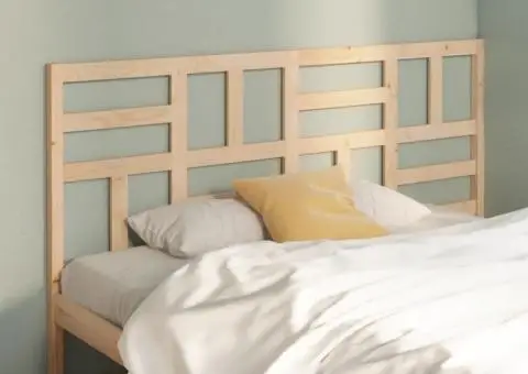 Tăblie de pat, 186x4x104 cm, lemn masiv de pin - 3/5