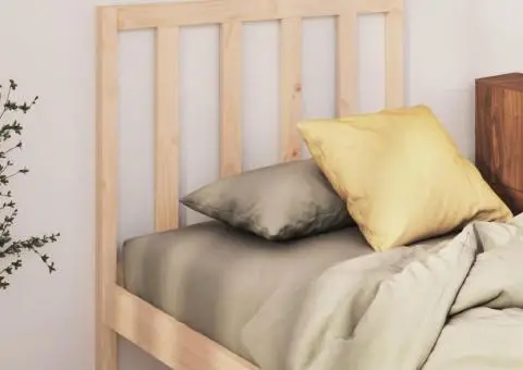 Tăblie de pat, 96x4x100 cm, lemn masiv de pin - 1/5