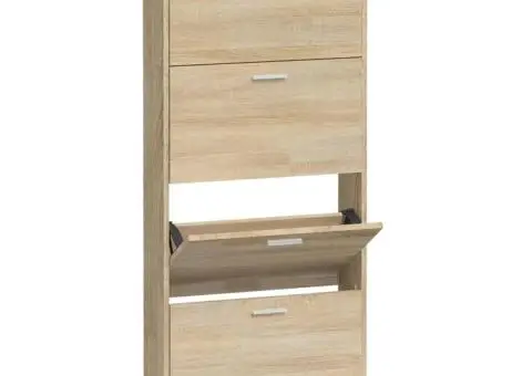 Pantofar, stejar, 59x17x150 cm, lemn prelucrat - 2/5