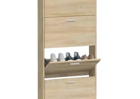 Pantofar, stejar, 59x17x150 cm, lemn prelucrat - 4/5