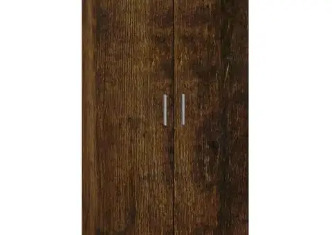 Pantofar, stejar fumuriu, 55x35x108 cm, lemn prelucrat - 2/5