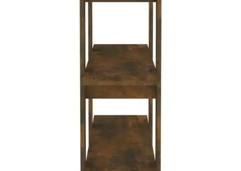 Bibliotecă/Separator cameră, stejar fumuriu, 100x30x87 cm - 4/5