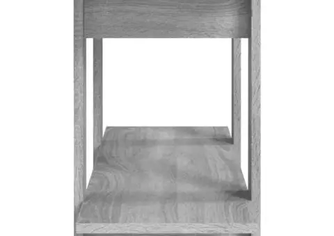 Bibliotecă, gri sonoma, 100x30x51 cm, lemn compozit - 4/5