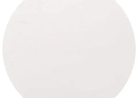 Blat de masă, alb, Ø90x2,5 cm, lemn masiv de pin - 1/5