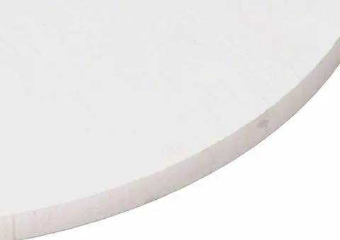 Blat de masă, alb, Ø90x2,5 cm, lemn masiv de pin - 5/5