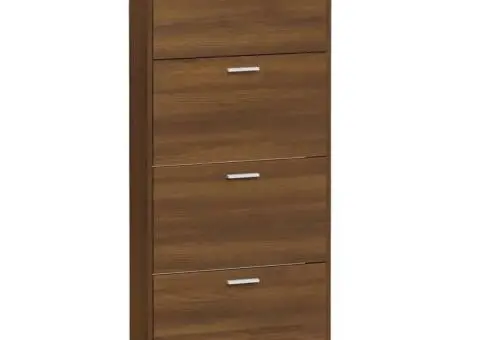 Pantofar, stejar maro, 59x17x150 cm, lemn compozit - 5/5