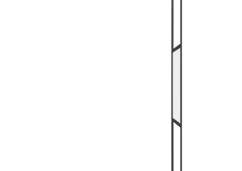 Perete cabină duș walk-in negru 80x195 cm Sticlă ESG semi-mată - 5/5