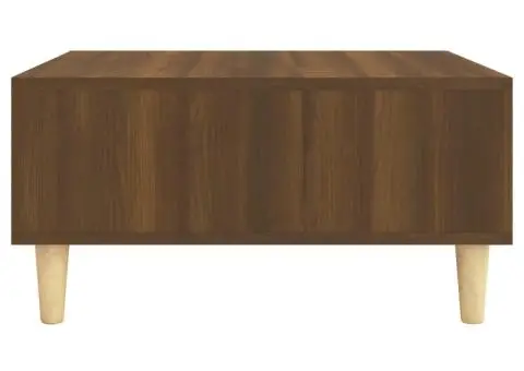 Masă de cafea, stejar maro, 60x60x30 cm, lemn prelucrat - 5/5