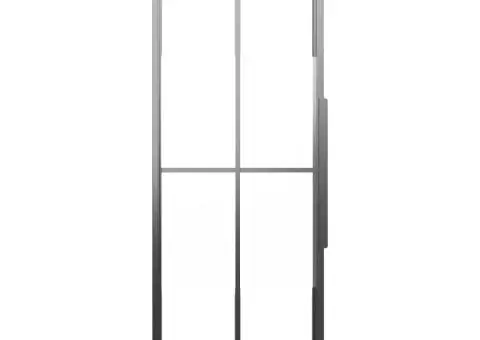 Cabină de duș, negru, 80x80x180 cm, ESG semi-mată - 5/5